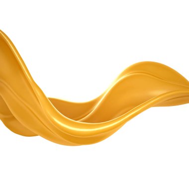 Karamel sıçraması. 3d illüstrasyon, 3d canlandırma.