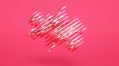 Güzel soyutlama arka plan minimalizmi. 3d illüstrasyon, 3d canlandırma.