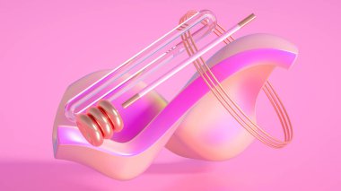 Güzel soyutlama arka plan minimalizmi. 3d illüstrasyon, 3d canlandırma.