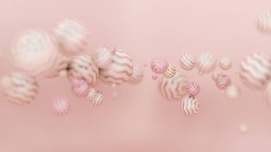 Soyut pembe arka plan, stüdyo minimalizmi. 3d illüstrasyon, 3d canlandırma.