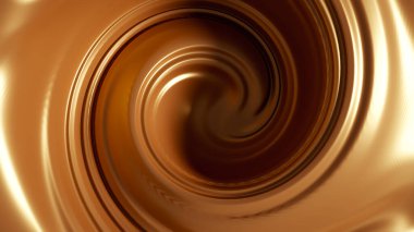 Spiral karamelli. 3d illüstrasyon, 3d canlandırma.