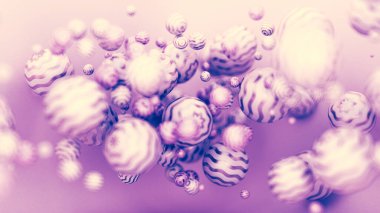 Soyut pembe arka plan, stüdyo minimalizmi. 3d illüstrasyon, 3d canlandırma.