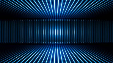 Lüks, zarif stüdyo kaidesi. 3d illüstrasyon, 3d canlandırma.