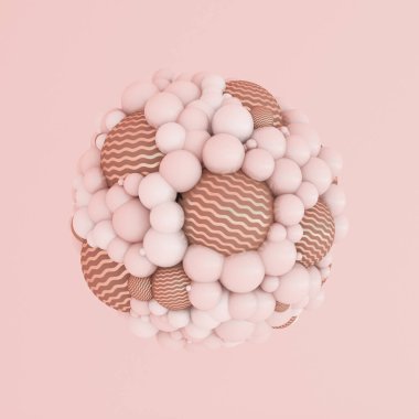 Pembe beyaz ışık arka planı, stüdyo ve kaide. 3d illüstrasyon, 3d canlandırma.