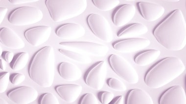 Soyut taş dokusu beyaz arkaplan. 3d illüstrasyon, 3d canlandırma.