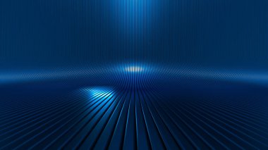 Lüks, zarif stüdyo kaidesi. 3d illüstrasyon, 3d canlandırma.