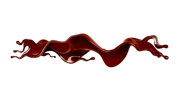 Chorrito Chocolate Ilustración Representación — Foto de Stock