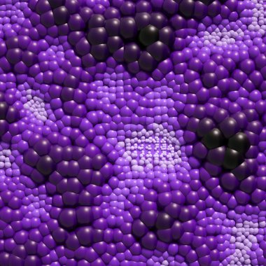 Toplarla, bilimle, molekülle, atomla güzel bir arka plan. 3d illüstrasyon, 3d canlandırma.