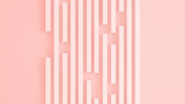 Pembe beyaz ışık arka planı, stüdyo ve kaide. 3d illüstrasyon, 3d canlandırma.