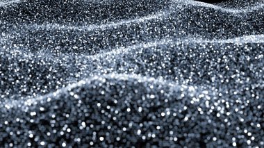 Lüks tatil simleri arka planı. 3d illüstrasyon, 3d canlandırma.