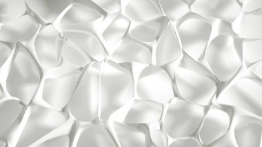 Soyut taş dokusu beyaz arkaplan. 3d illüstrasyon, 3d canlandırma.