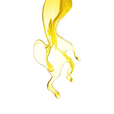 Splash oil 3d illüstrasyon, 3D görüntüleme.