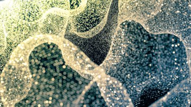 Lüks tatil simleri arka planı. 3d illüstrasyon, 3d canlandırma.