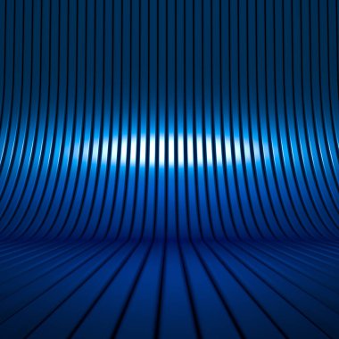 Lüks, zarif stüdyo kaidesi. 3d illüstrasyon, 3d canlandırma.