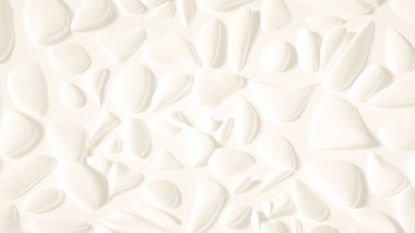 Soyut taş dokusu beyaz arkaplan. 3d illüstrasyon, 3d canlandırma.