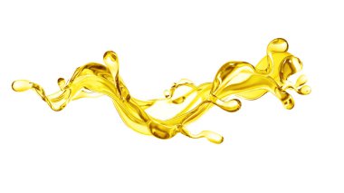 Splash oil 3d illüstrasyon, 3D görüntüleme.
