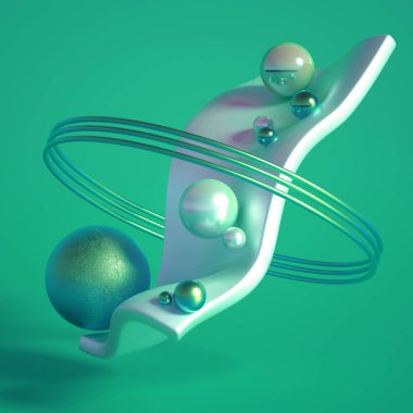 Güzel soyutlama arka plan minimalizmi. 3d illüstrasyon, 3d canlandırma.