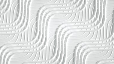 Arka planda üç boyutlu izler, dalgalar ve çizgiler var. 3d illüstrasyon, 3d canlandırma.