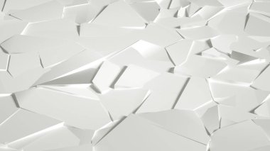 Soyut taş dokusu beyaz arkaplan. 3d illüstrasyon, 3d canlandırma.