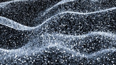 Lüks tatil simleri arka planı. 3d illüstrasyon, 3d canlandırma.