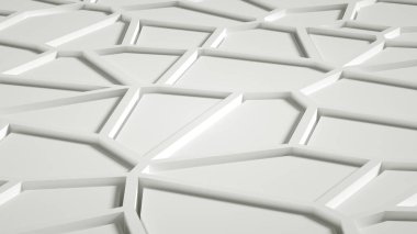 Soyut taş dokusu beyaz arkaplan. 3d illüstrasyon, 3d canlandırma.