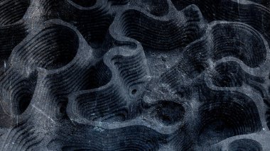 Tahtadan, taştan ya da diğer malzemeden yapılmış soyut dokular. 3d illüstrasyon, 3d canlandırma.