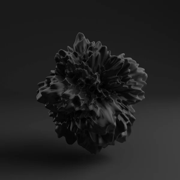 Φόντο Μαύρο Σχήμα Υφή Απεικόνιση Απόδοση — Φωτογραφία Αρχείου