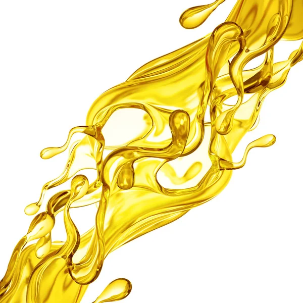 Splash Oil Illüstrasyon Görüntüleme — Stok fotoğraf