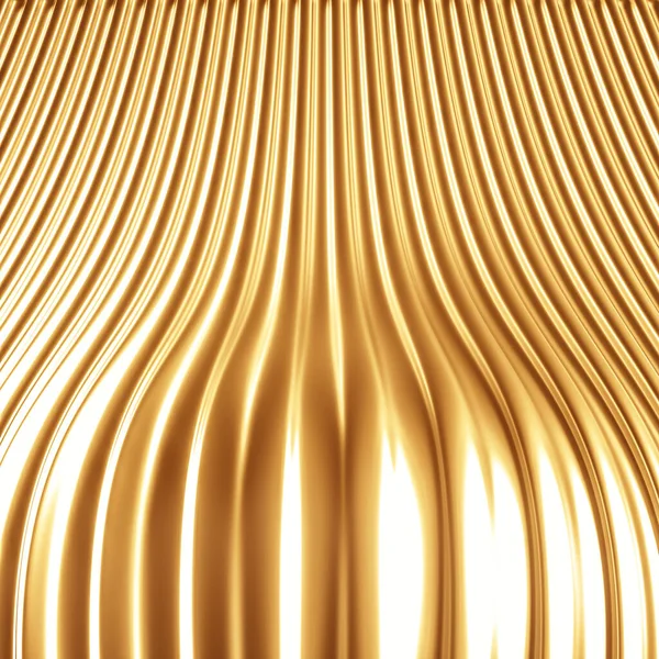 Metallic Gouden Achtergrond Met Driedimensionale Print Illustratie Weergave — Stockfoto