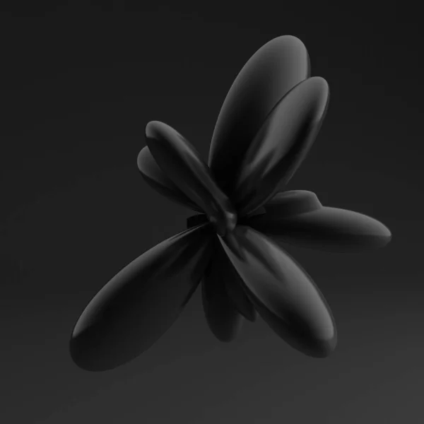 黒の形状 質感の背景 3Dイラスト 3Dレンダリング — ストック写真