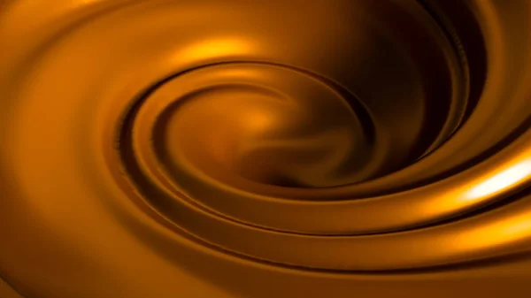 Spiral Splash Caramel Illustration Rendering — Stock Photo, Image