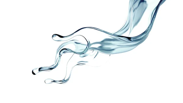Salpicadura Líquido Azul Claro Agua Ilustración Representación Fotos De Stock Sin Royalties Gratis
