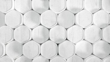 Geometri altıgen arkaplanı. 3d illüstrasyon, 3d canlandırma.