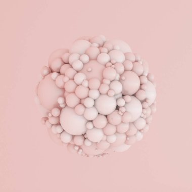 Pembe beyaz ışık arka planı, stüdyo ve kaide. 3d illüstrasyon, 3d canlandırma.