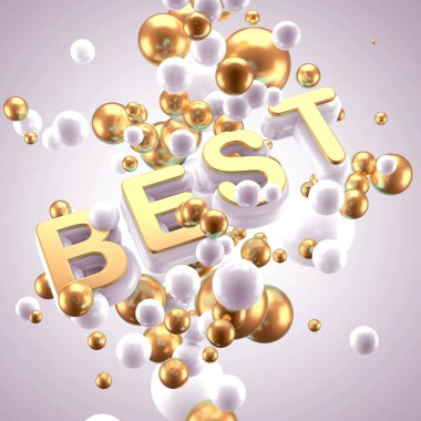 Büyük bir indirimin reklam afişi ve büyük indirimler. Soyut modern arka plan. 3d illüstrasyon