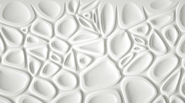 Soyut taş dokusu beyaz arkaplan. 3d illüstrasyon, 3d canlandırma.