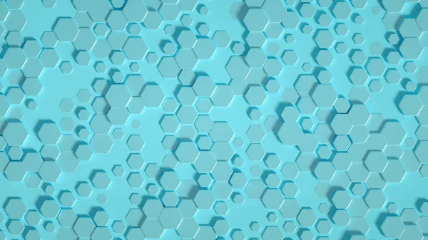 Geometri Hexagon Bakgrund Illustration Återgivning — Stockfoto