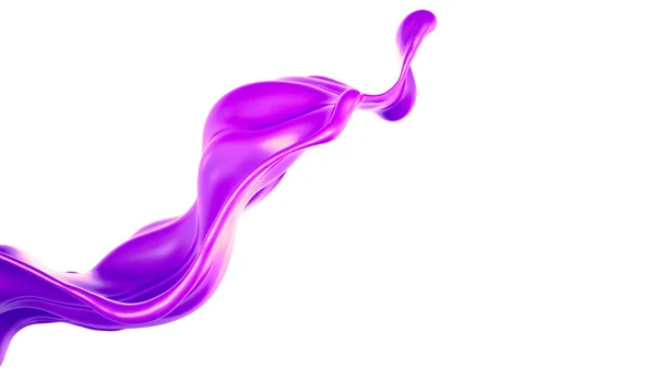 Розщеплення Товстої Фіолетової Рідини Ілюстрація Візуалізація — стокове фото