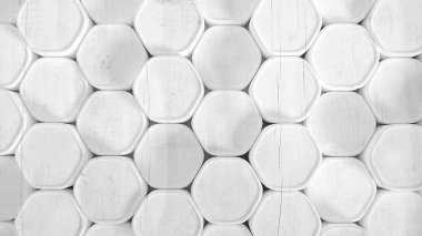 Geometri altıgen arkaplanı. 3d illüstrasyon, 3d canlandırma.