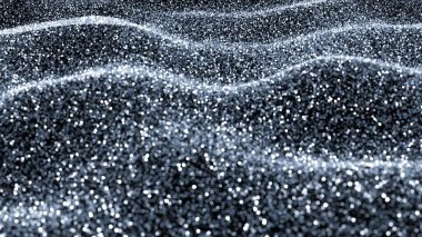 Lüks tatil simleri arka planı. 3d illüstrasyon, 3d canlandırma.