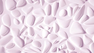 Soyut taş dokusu beyaz arkaplan. 3d illüstrasyon, 3d canlandırma.