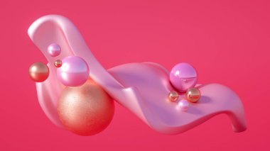 Güzel soyutlama arka plan minimalizmi. 3d illüstrasyon, 3d canlandırma.