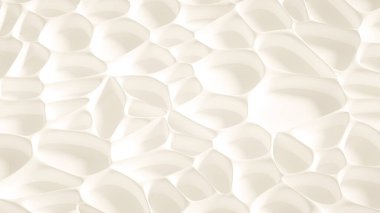 Soyut taş dokusu beyaz arkaplan. 3d illüstrasyon, 3d canlandırma.