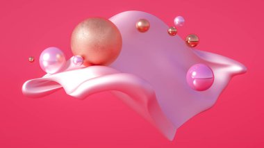 Güzel soyutlama arka plan minimalizmi. 3d illüstrasyon, 3d canlandırma.