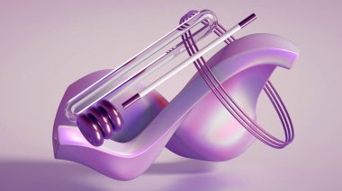 Güzel soyutlama arka plan minimalizmi. 3d illüstrasyon, 3d canlandırma.