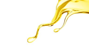 Splash oil 3d illüstrasyon, 3D görüntüleme.