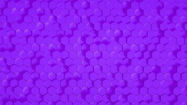 Geometri altıgen arkaplanı. 3d illüstrasyon, 3d canlandırma.