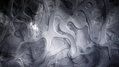 Tahtadan, taştan ya da diğer malzemeden yapılmış soyut dokular. 3d illüstrasyon, 3d canlandırma.