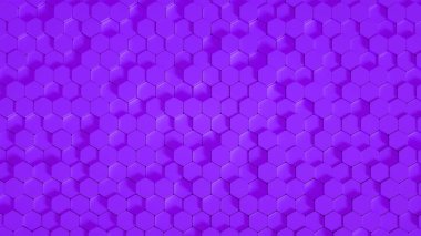 Geometri altıgen arkaplanı. 3d illüstrasyon, 3d canlandırma.
