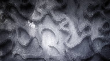 Tahtadan, taştan ya da diğer malzemeden yapılmış soyut dokular. 3d illüstrasyon, 3d canlandırma.